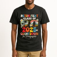 Groovy Retirement Class Of 2025 Countdown In Progress Tall T-Shirt