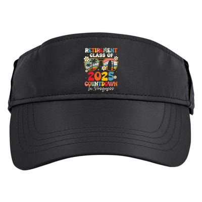 Groovy Retirement Class Of 2025 Countdown In Progress Adult Drive Performance Visor