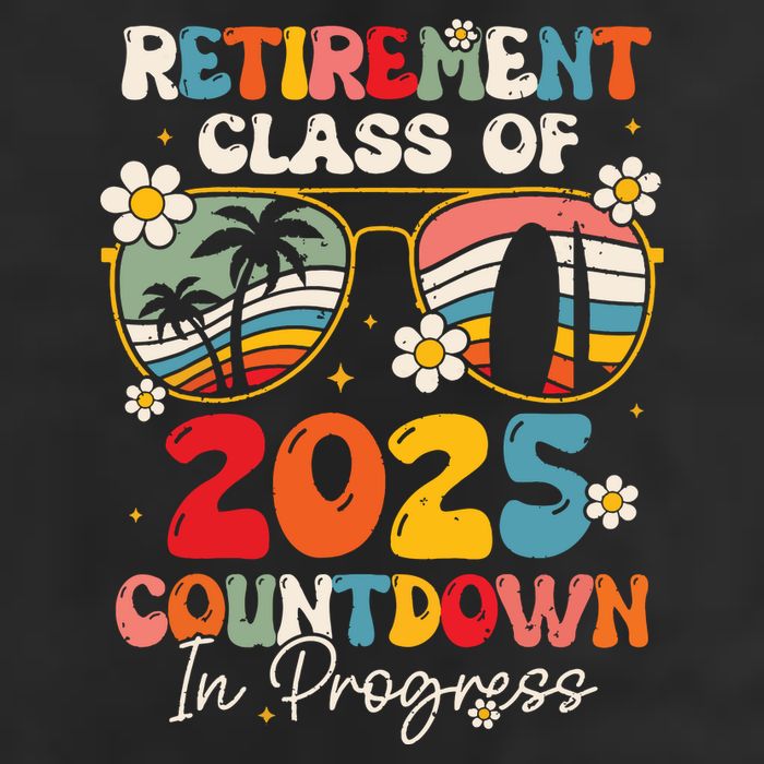 Groovy Retirement Class Of 2025 Countdown In Progress Beanie