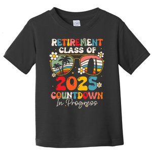 Groovy Retirement Class Of 2025 Countdown In Progress Toddler T-Shirt