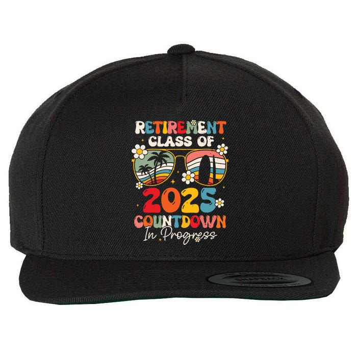 Groovy Retirement Class Of 2025 Countdown In Progress Wool Snapback Cap