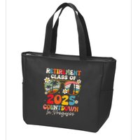 Groovy Retirement Class Of 2025 Countdown In Progress Zip Tote Bag