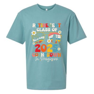 Groovy Retirement Class Of 2025 Countdown In Progress Sueded Cloud Jersey T-Shirt