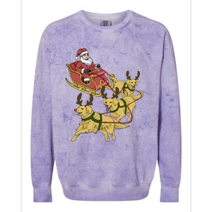 Golden Retriever Christmas Meaningful Gift Colorblast Crewneck Sweatshirt