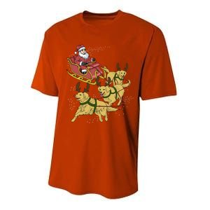 Golden Retriever Christmas Meaningful Gift Performance Sprint T-Shirt