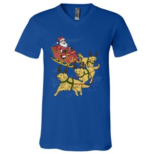 Golden Retriever Christmas Meaningful Gift V-Neck T-Shirt