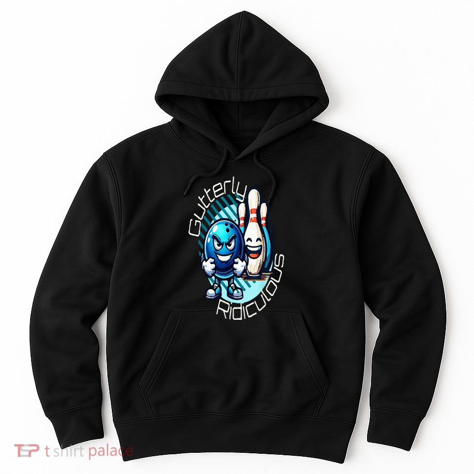 Gutterly Ridiculous Cartoon Bowling Hoodie
