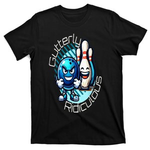 Gutterly Ridiculous Cartoon Bowling T-Shirt