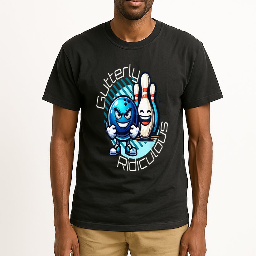 Gutterly Ridiculous Cartoon Bowling Tall T-Shirt