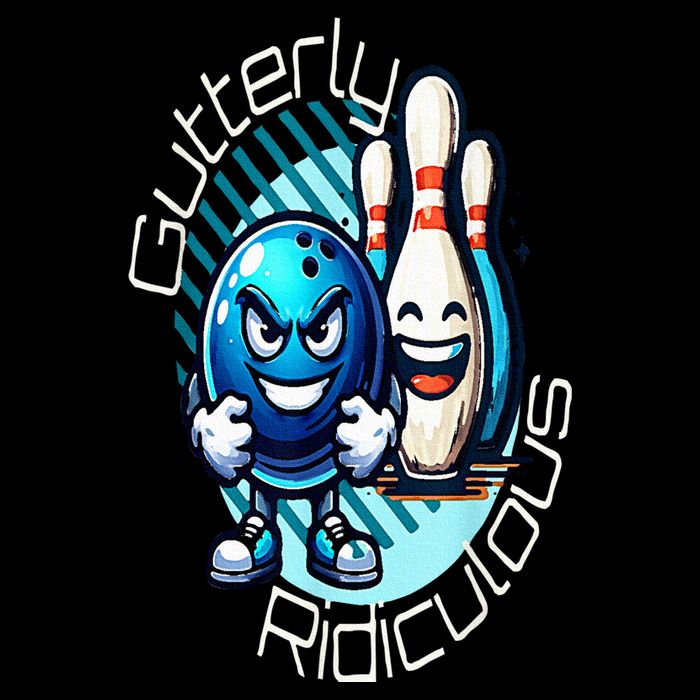 Gutterly Ridiculous Cartoon Bowling 7-Panel Snapback Hat