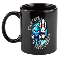 Gutterly Ridiculous Cartoon Bowling 11oz C Handle Ceramic Mug
