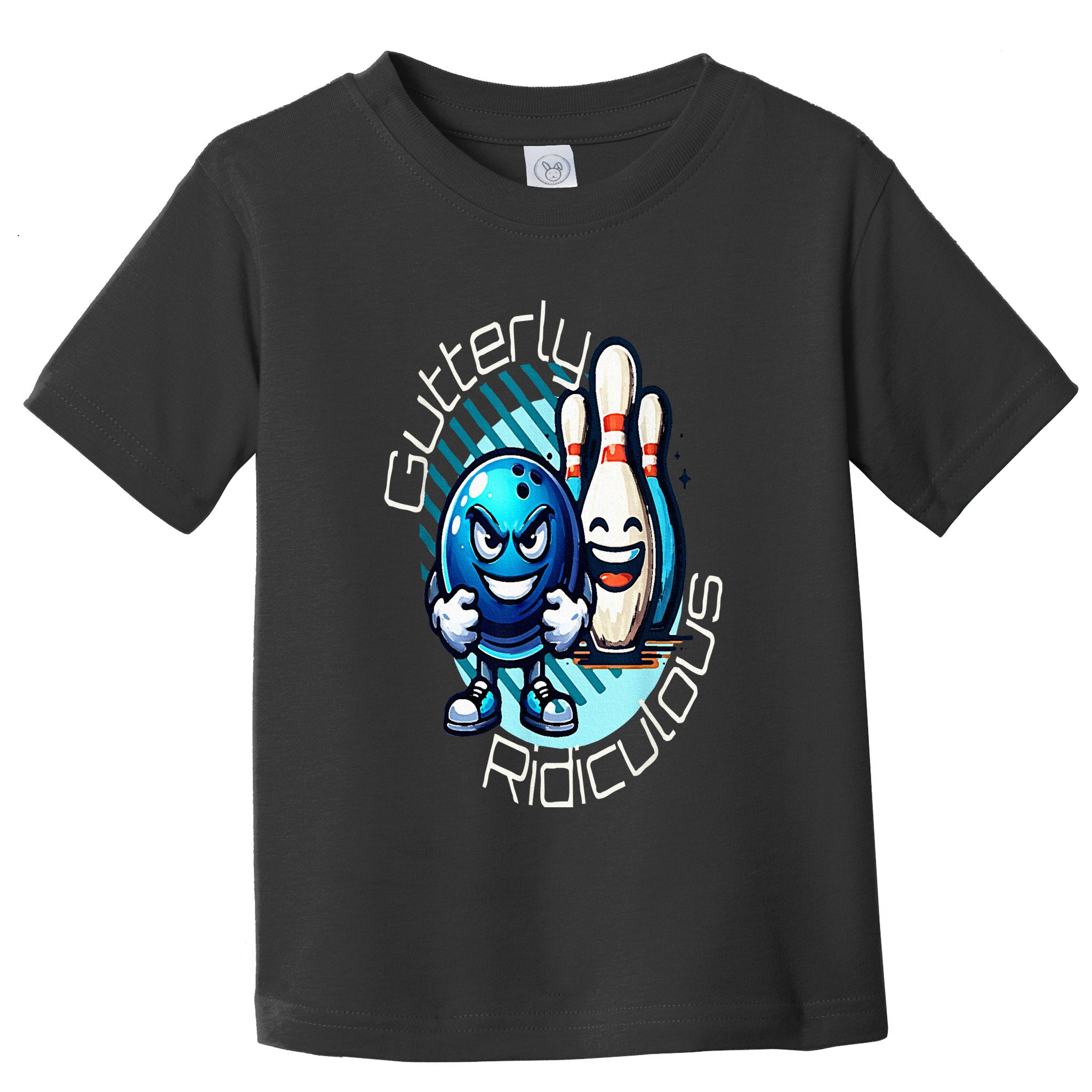 Gutterly Ridiculous Cartoon Bowling Toddler T-Shirt