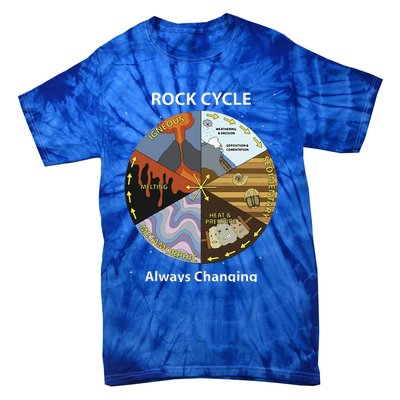 Geology Rock Cycle Always Changing Geologist Mineral Collect Tie-Dye T-Shirt