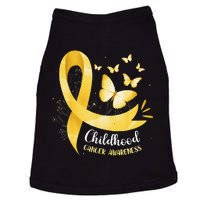 Gold Ribbon Childhood Cancer Awareness Gift Doggie Tank