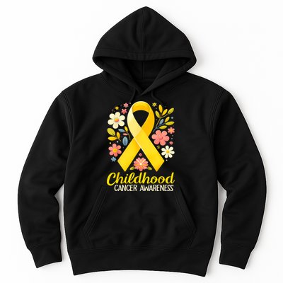 Gold Ribbon Childhood Cancer Awareness Hoodie