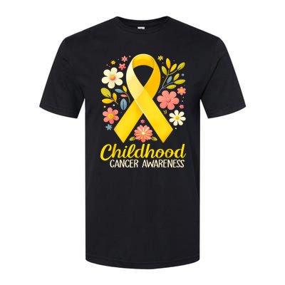 Gold Ribbon Childhood Cancer Awareness Softstyle CVC T-Shirt