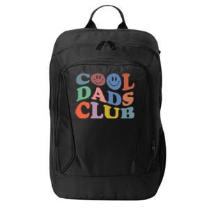 Groovy Retro Cool Dads Club Smile Face Father's Day City Backpack