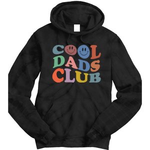 Groovy Retro Cool Dads Club Smile Face Father's Day Tie Dye Hoodie