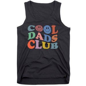 Groovy Retro Cool Dads Club Smile Face Father's Day Tank Top