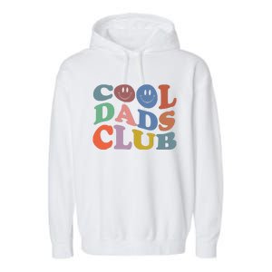 Groovy Retro Cool Dads Club Smile Face Father's Day Garment-Dyed Fleece Hoodie