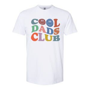 Groovy Retro Cool Dads Club Smile Face Father's Day Softstyle CVC T-Shirt