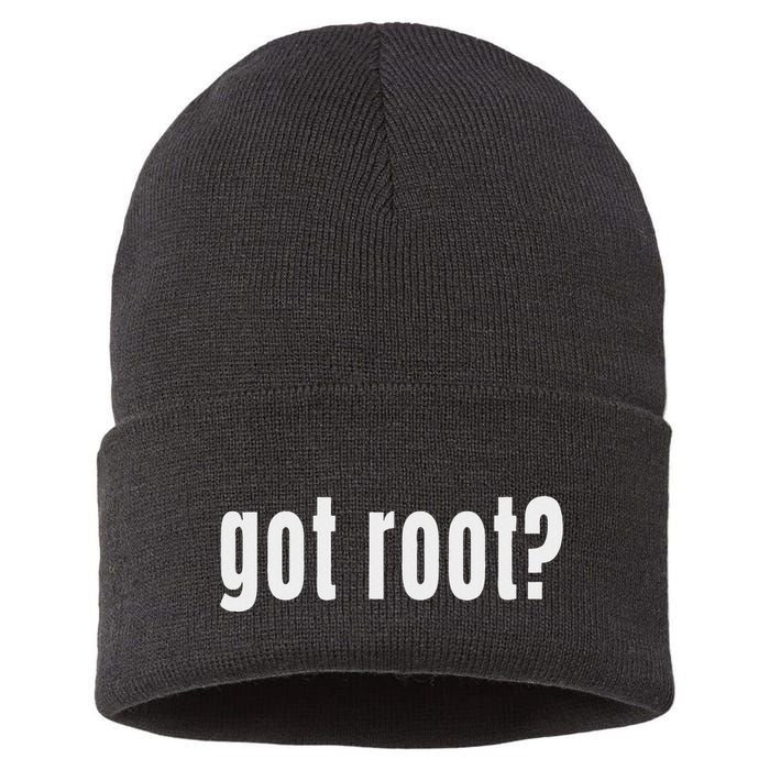 Got Root Computer Hacking Hacker Gift Sustainable Knit Beanie