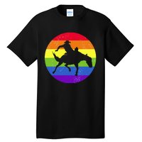 Gay Rodeo Cow Horse Riding Howdy Western Country Southern Tall T-Shirt