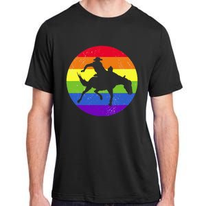 Gay Rodeo Cow Horse Riding Howdy Western Country Southern Adult ChromaSoft Performance T-Shirt