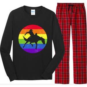 Gay Rodeo Cow Horse Riding Howdy Western Country Southern Long Sleeve Pajama Set