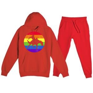 Gay Rodeo Cow Horse Riding Howdy Western Country Southern Premium Hooded Sweatsuit Set