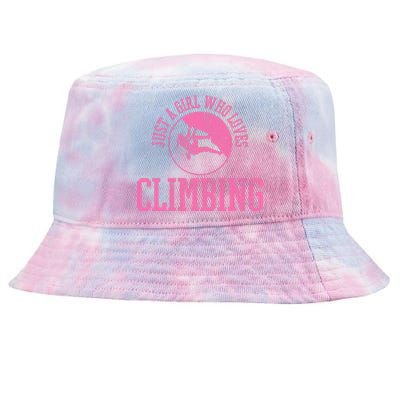 Girl Rock Climbing Bouldering Climber Tie-Dyed Bucket Hat