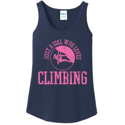 Girl Rock Climbing Bouldering Climber Ladies Essential Tank