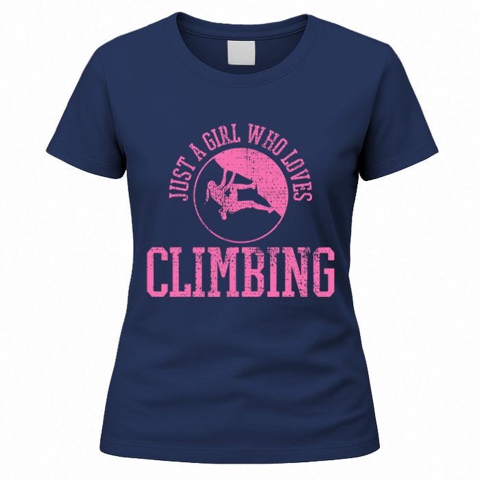 Girl Rock Climbing Bouldering Climber Women's T-Shirt