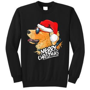 Golden Retriever Christmas Sweater Santa Xmas Dog  Sweatshirt