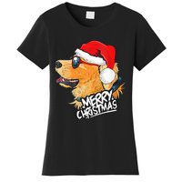 Golden Retriever Christmas Sweater Santa Xmas Dog  Women's T-Shirt