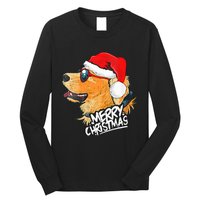 Golden Retriever Christmas Sweater Santa Xmas Dog  Long Sleeve Shirt