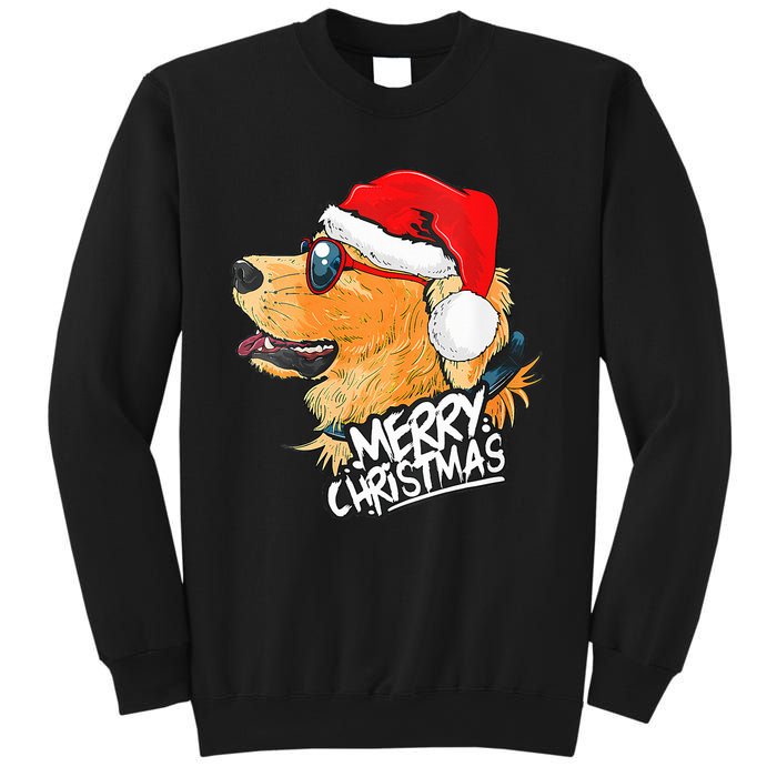 Golden Retriever Christmas Sweater Santa Xmas Dog  Sweatshirt