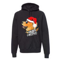 Golden Retriever Christmas Sweater Santa Xmas Dog  Premium Hoodie