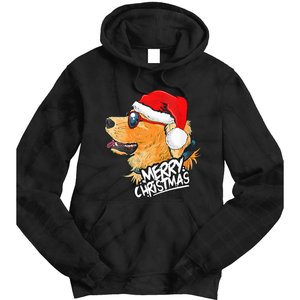 Golden Retriever Christmas Sweater Santa Xmas Dog  Tie Dye Hoodie