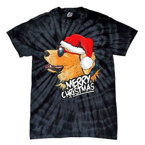 Golden Retriever Christmas Sweater Santa Xmas Dog  Tie-Dye T-Shirt