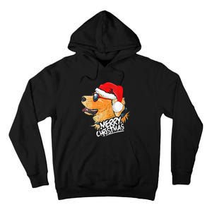 Golden Retriever Christmas Sweater Santa Xmas Dog  Tall Hoodie