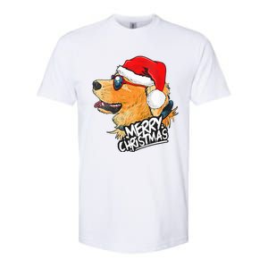 Golden Retriever Christmas Sweater Santa Xmas Dog  Softstyle CVC T-Shirt