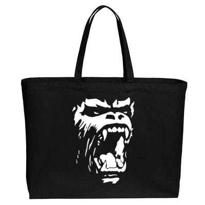 Gorilla Roar Cool Cotton Canvas Jumbo Tote