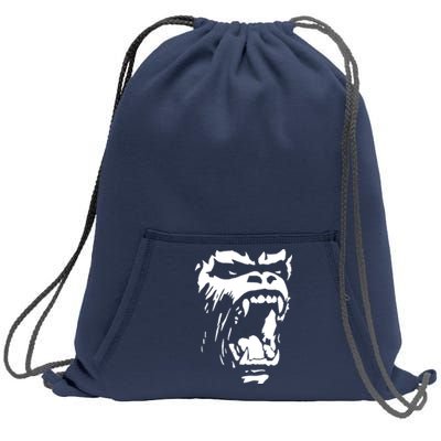 Gorilla Roar Cool Sweatshirt Cinch Pack Bag