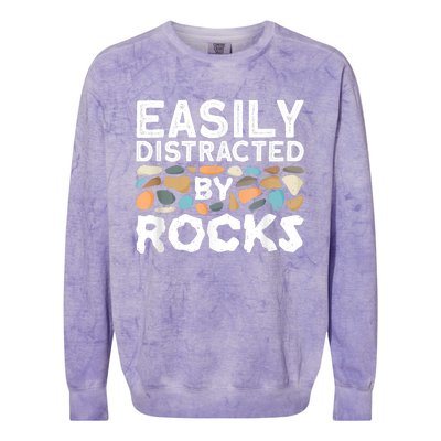 Geology , Rock Collector , Geologist Stone Colorblast Crewneck Sweatshirt