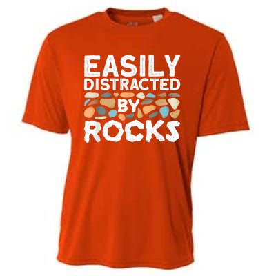 Geology , Rock Collector , Geologist Stone Cooling Performance Crew T-Shirt