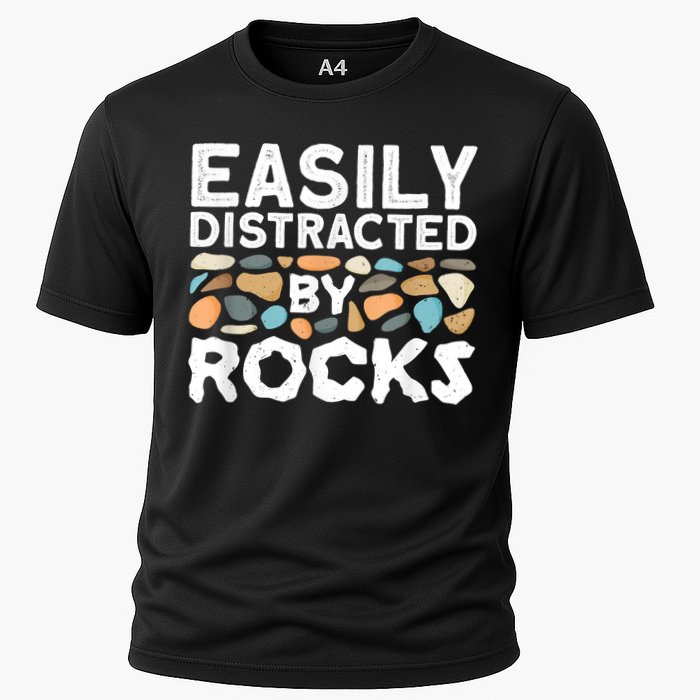 Geology , Rock Collector , Geologist Stone Cooling Performance Crew T-Shirt