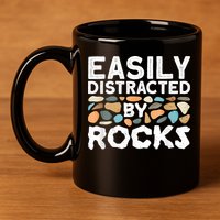 Geology , Rock Collector , Geologist Stone 11oz C Handle Ceramic Mug