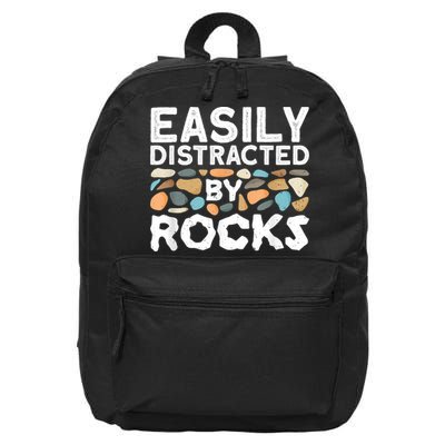 Geology , Rock Collector , Geologist Stone 16 in Basic Backpack