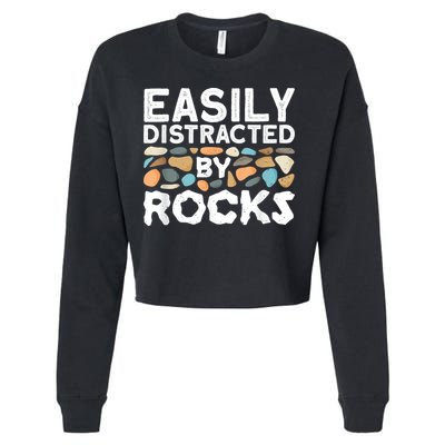 Geology , Rock Collector , Geologist Stone Cropped Pullover Crew